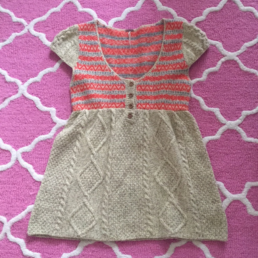 Free People Short Sleeve Sweater NWOT